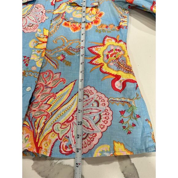 J. McLaughlin Women's Floral Button-Up Shirt Size 8 Multicolor - Picture 5 of 6